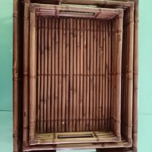 Bamboo Fruit Tray Set