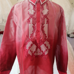Monochromatic Embroidered Barong by A14-Alliyah Cassandra