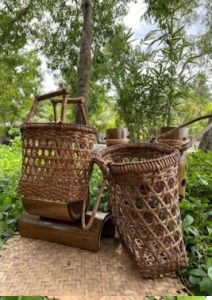 Product Name: Rattan Hand Basket Type: Hand Basket Style: Basket Use: flexible for any purpose Materials: Rattan Strips Details: 100% authentic Rattan Dimension: (SMALL) L-11â€™â€™ (LARGE) L- 16â€™â€™ W- 4â€™â€™ W- 3â€™â€™ H- 10â€™â€™ H- 12â€™â€™