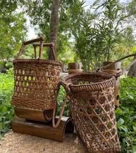 Product Name: Rattan Hand Basket Type: Hand Basket Style: Basket Use: flexible for any purpose Materials: Rattan Strips Details: 100% authentic Rattan Dimension: (SMALL) L-11’’ (LARGE) L- 16’’ W- 4’’ W- 3’’ H- 10’’ H- 12’’