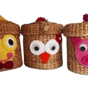 Tissue Holder Round with Crochet