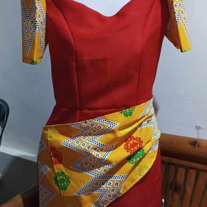 Modern Filipiniana Dress (Whole Dress)