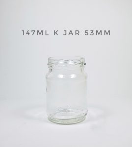 147ml K Jar 53mm lug finish with caps